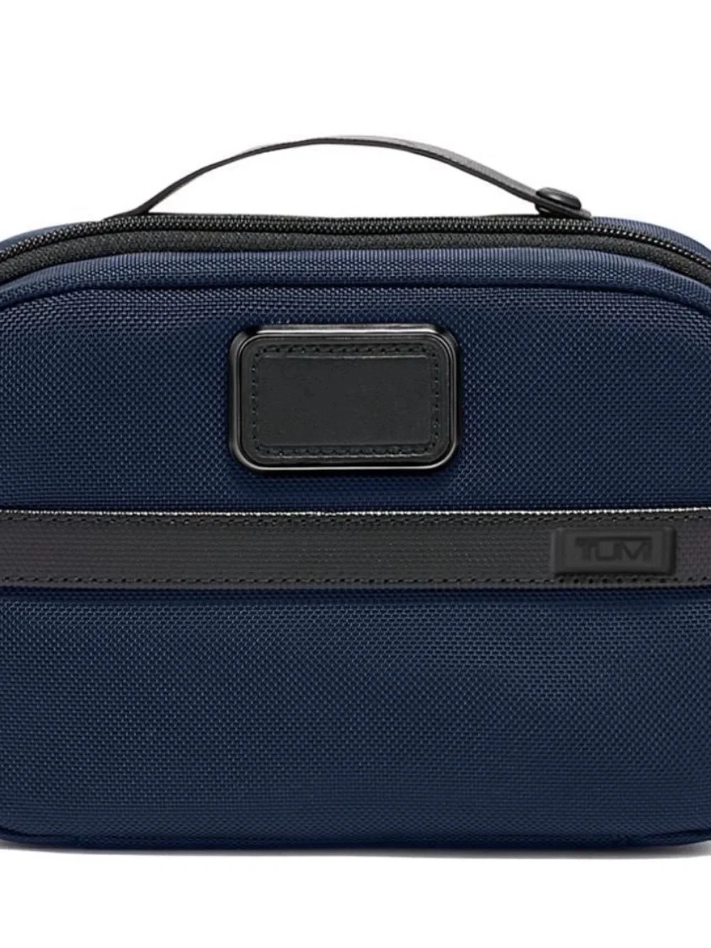 TUMI Alpha 3 Split Travel Kit Blue NWT Ballistic Nylon Toiletry Leather Handle